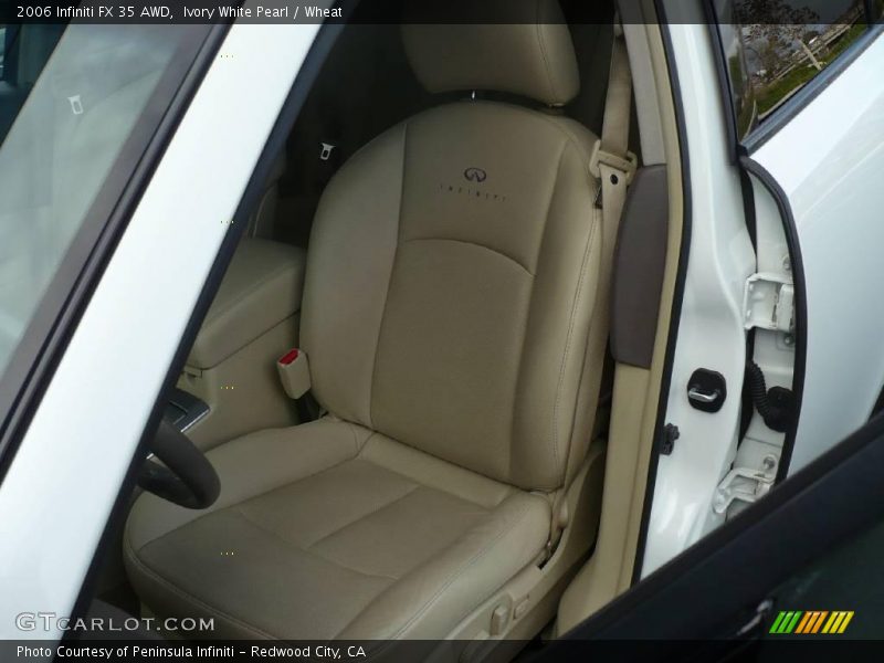 Ivory White Pearl / Wheat 2006 Infiniti FX 35 AWD