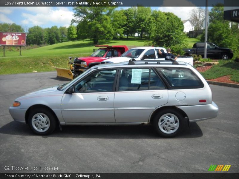 Silver Frost Metallic / Medium Graphite 1997 Ford Escort LX Wagon