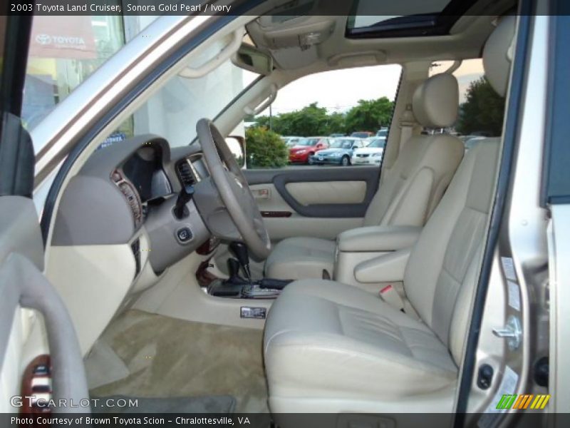 Sonora Gold Pearl / Ivory 2003 Toyota Land Cruiser