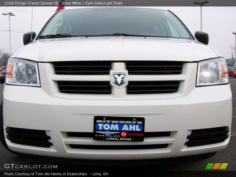Stone White / Dark Slate/Light Shale 2008 Dodge Grand Caravan SE