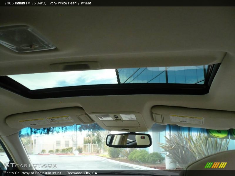 Ivory White Pearl / Wheat 2006 Infiniti FX 35 AWD