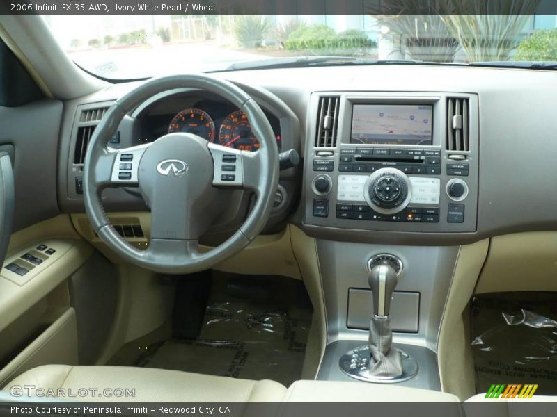 Ivory White Pearl / Wheat 2006 Infiniti FX 35 AWD