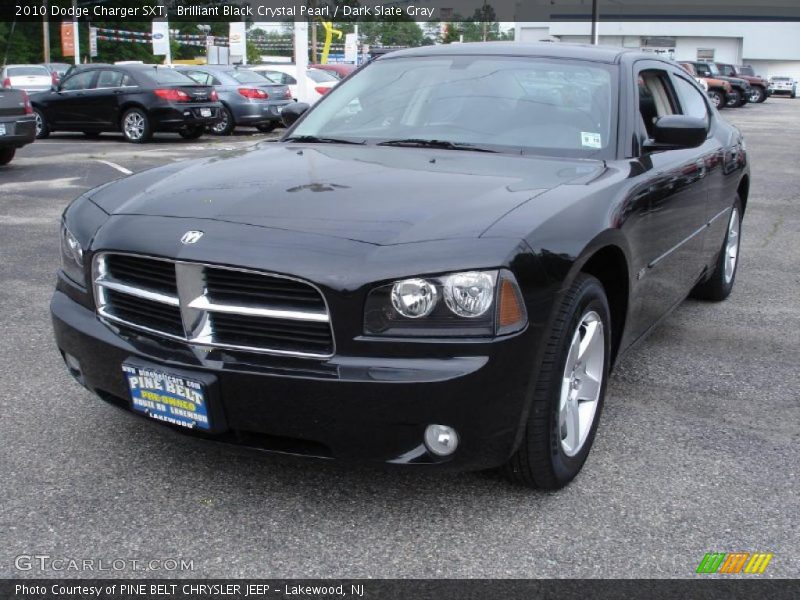 Brilliant Black Crystal Pearl / Dark Slate Gray 2010 Dodge Charger SXT