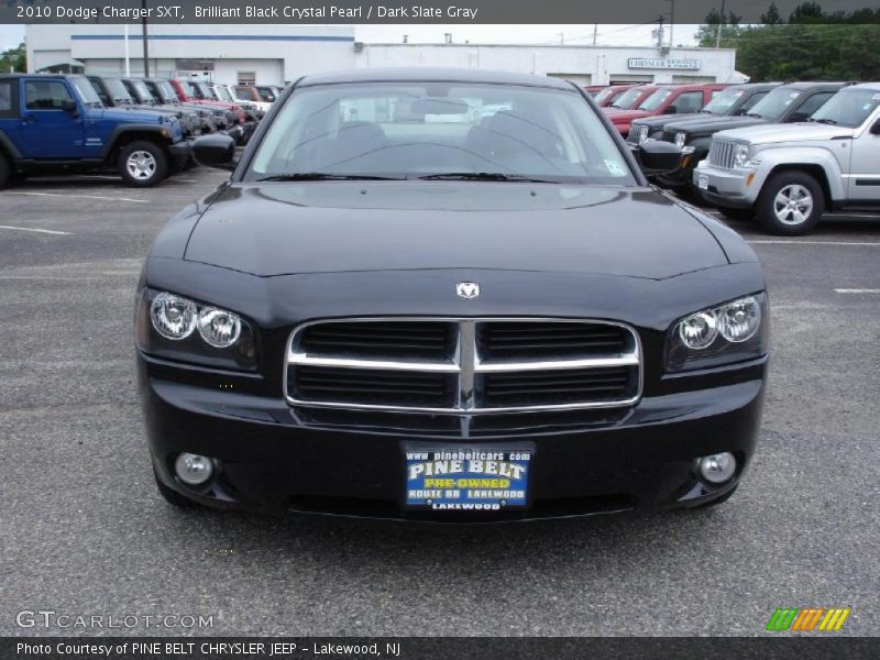 Brilliant Black Crystal Pearl / Dark Slate Gray 2010 Dodge Charger SXT