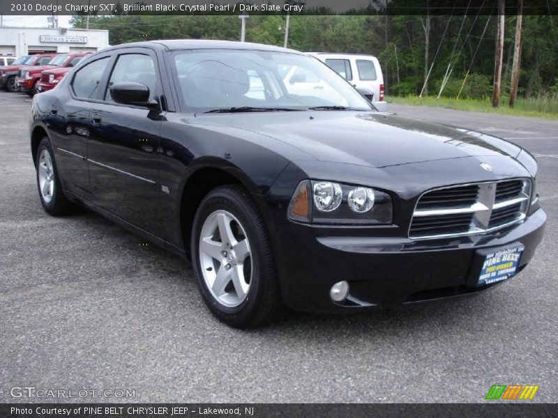 Brilliant Black Crystal Pearl / Dark Slate Gray 2010 Dodge Charger SXT