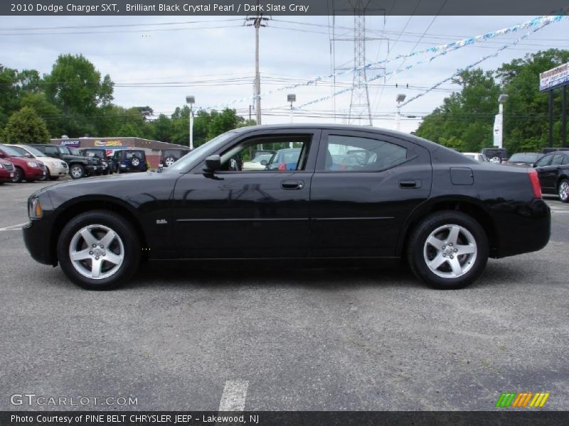 Brilliant Black Crystal Pearl / Dark Slate Gray 2010 Dodge Charger SXT