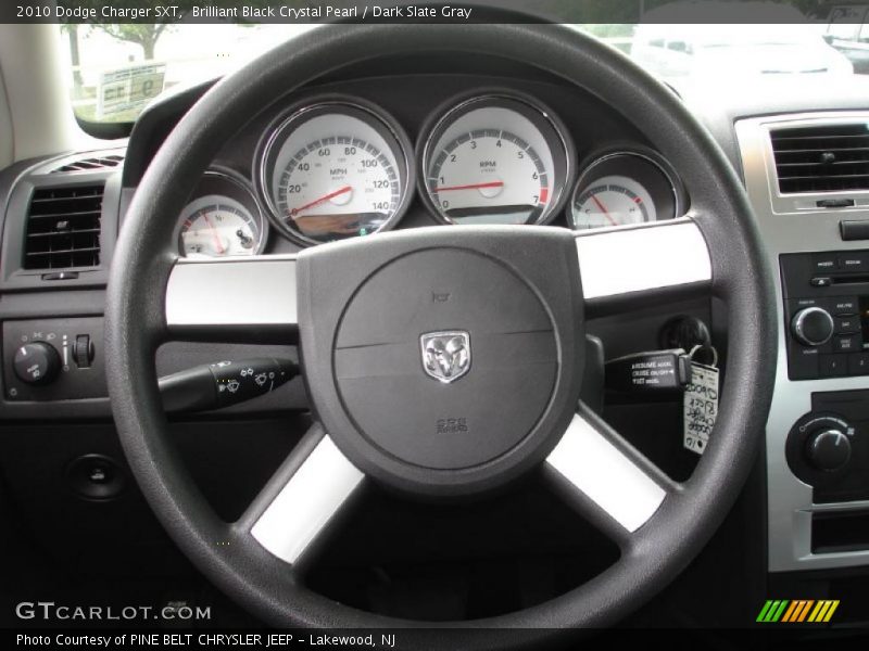 Brilliant Black Crystal Pearl / Dark Slate Gray 2010 Dodge Charger SXT