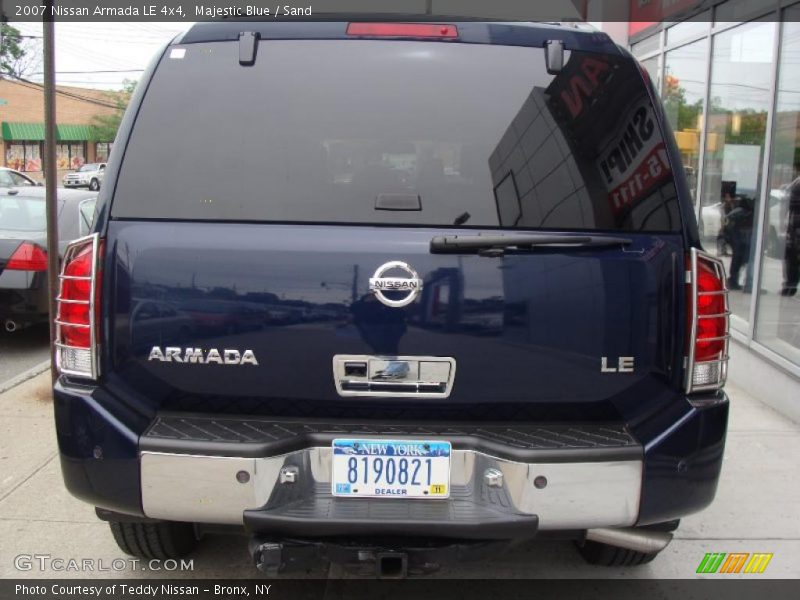 Majestic Blue / Sand 2007 Nissan Armada LE 4x4
