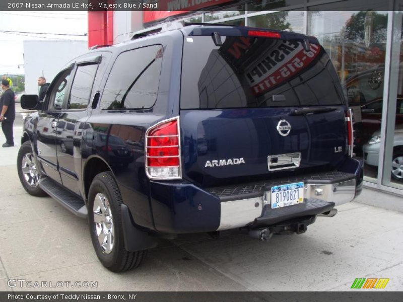 Majestic Blue / Sand 2007 Nissan Armada LE 4x4