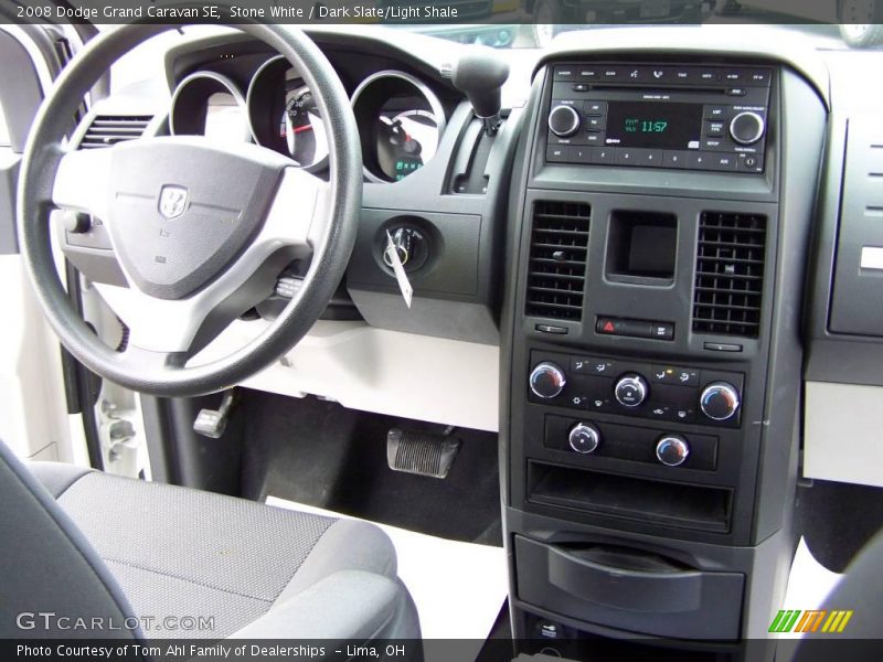 Stone White / Dark Slate/Light Shale 2008 Dodge Grand Caravan SE