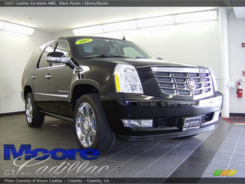 Black Raven / Ebony/Ebony 2007 Cadillac Escalade AWD