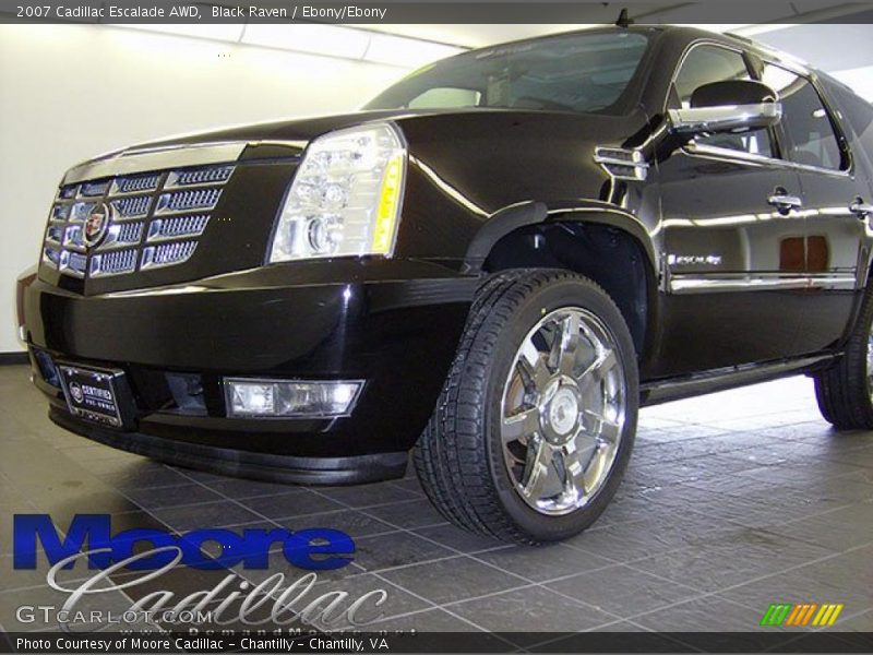 Black Raven / Ebony/Ebony 2007 Cadillac Escalade AWD