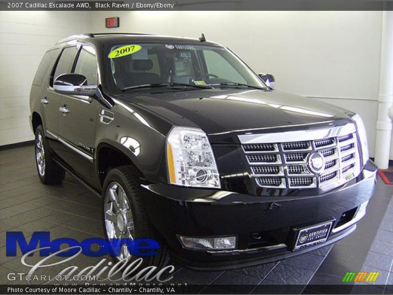 Black Raven / Ebony/Ebony 2007 Cadillac Escalade AWD
