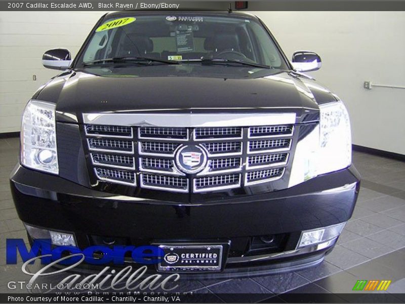 Black Raven / Ebony/Ebony 2007 Cadillac Escalade AWD