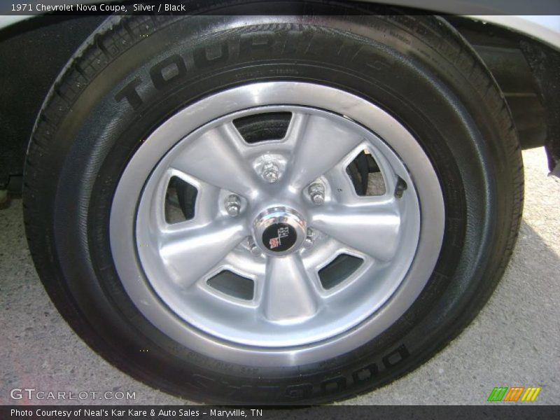 Silver / Black 1971 Chevrolet Nova Coupe