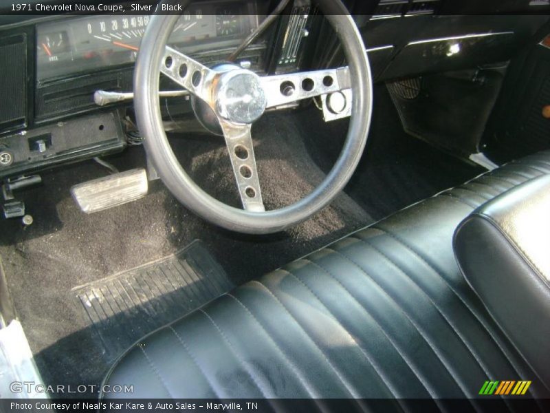 Silver / Black 1971 Chevrolet Nova Coupe