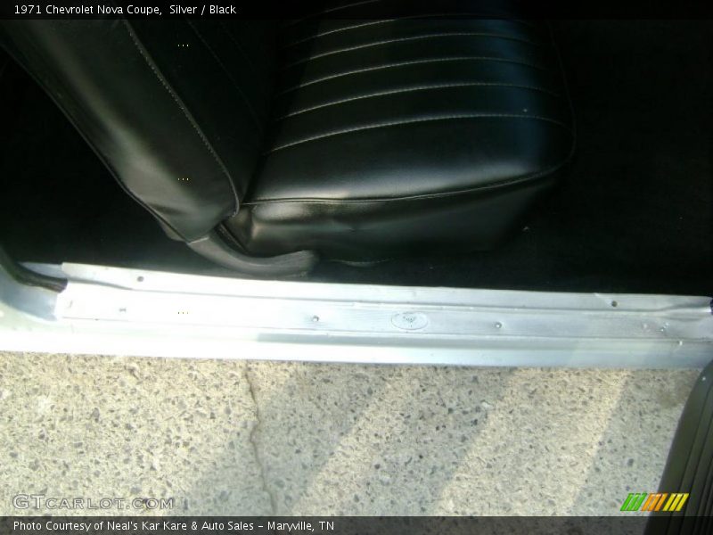 Silver / Black 1971 Chevrolet Nova Coupe