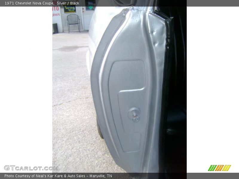 Silver / Black 1971 Chevrolet Nova Coupe