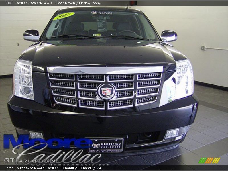 Black Raven / Ebony/Ebony 2007 Cadillac Escalade AWD