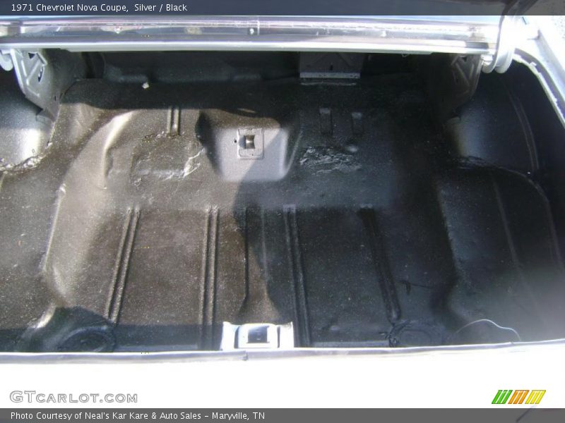 Silver / Black 1971 Chevrolet Nova Coupe