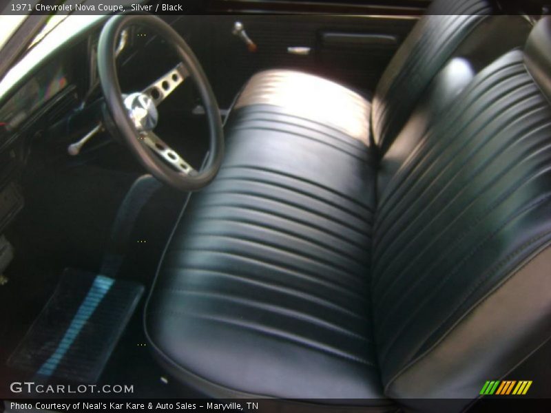 Silver / Black 1971 Chevrolet Nova Coupe