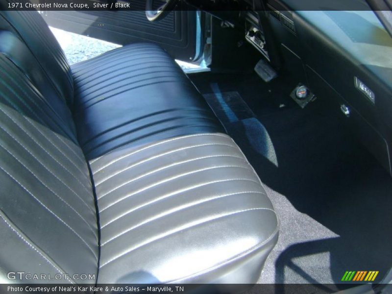 Silver / Black 1971 Chevrolet Nova Coupe