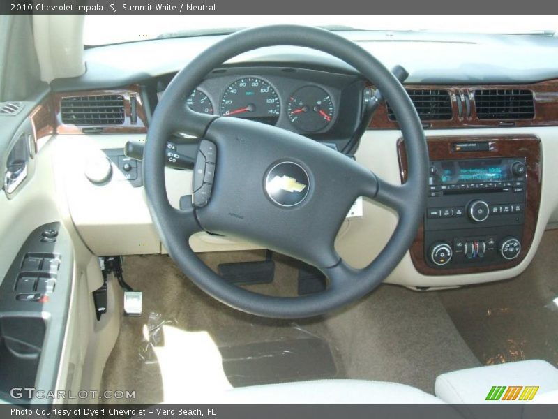 Summit White / Neutral 2010 Chevrolet Impala LS