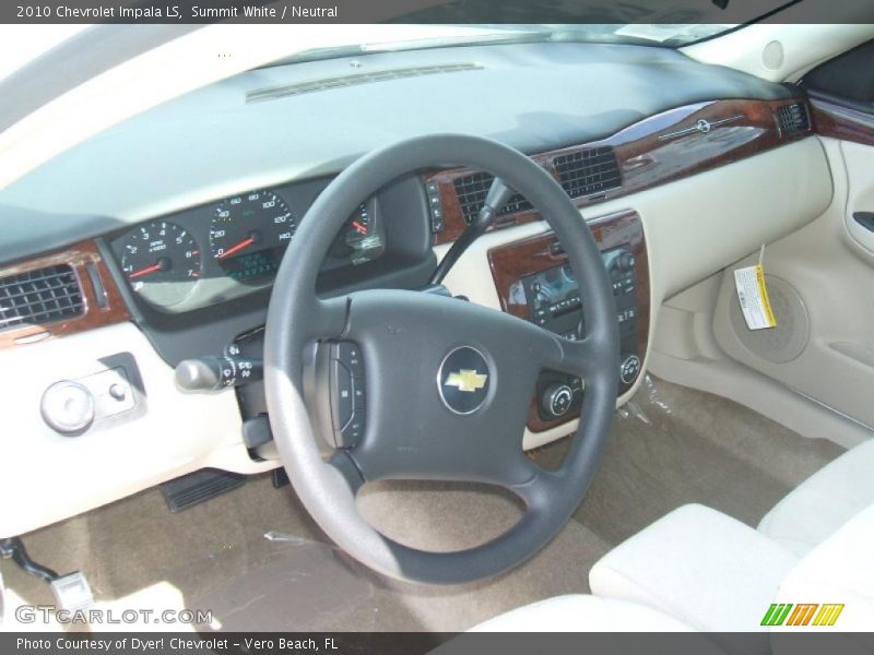 Summit White / Neutral 2010 Chevrolet Impala LS