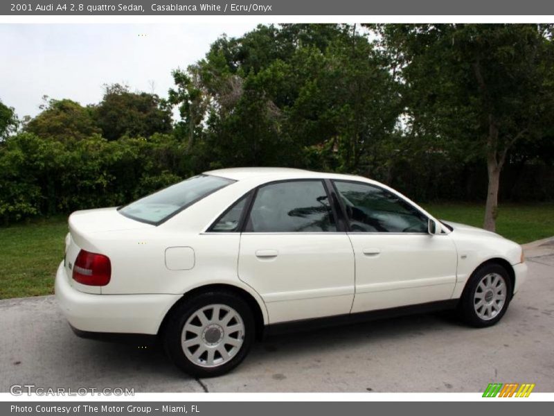 Casablanca White / Ecru/Onyx 2001 Audi A4 2.8 quattro Sedan