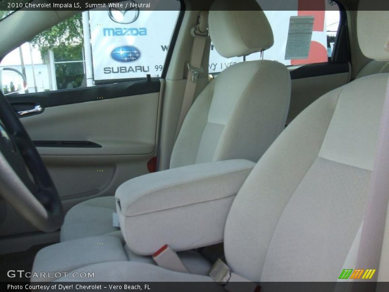 Summit White / Neutral 2010 Chevrolet Impala LS