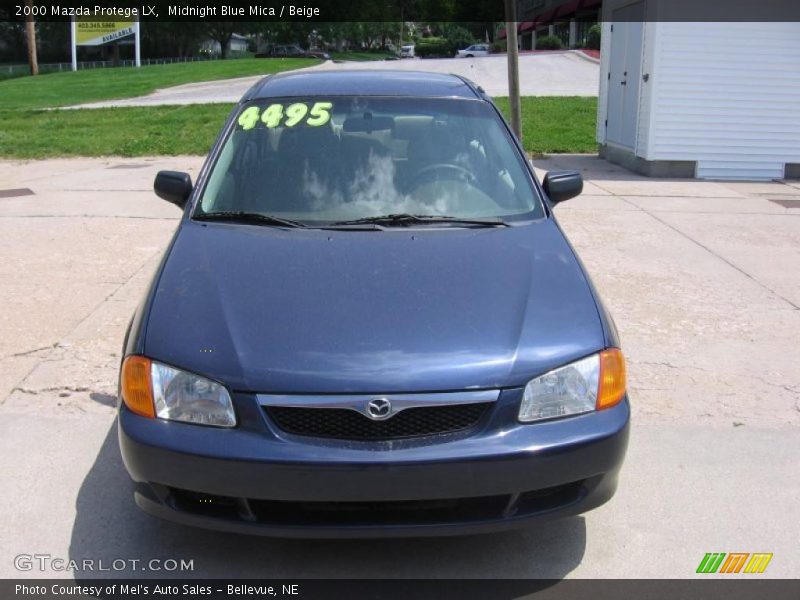 Midnight Blue Mica / Beige 2000 Mazda Protege LX