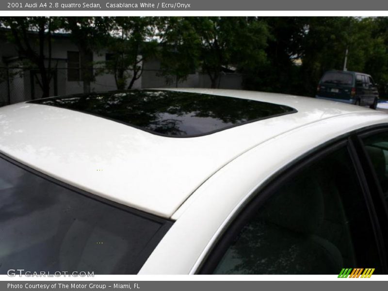 Casablanca White / Ecru/Onyx 2001 Audi A4 2.8 quattro Sedan