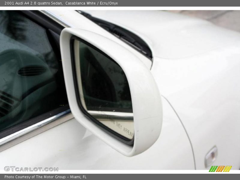 Casablanca White / Ecru/Onyx 2001 Audi A4 2.8 quattro Sedan