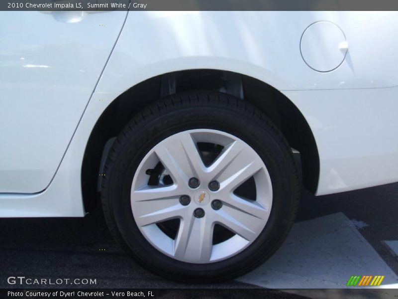 Summit White / Gray 2010 Chevrolet Impala LS
