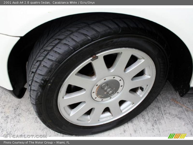 Casablanca White / Ecru/Onyx 2001 Audi A4 2.8 quattro Sedan