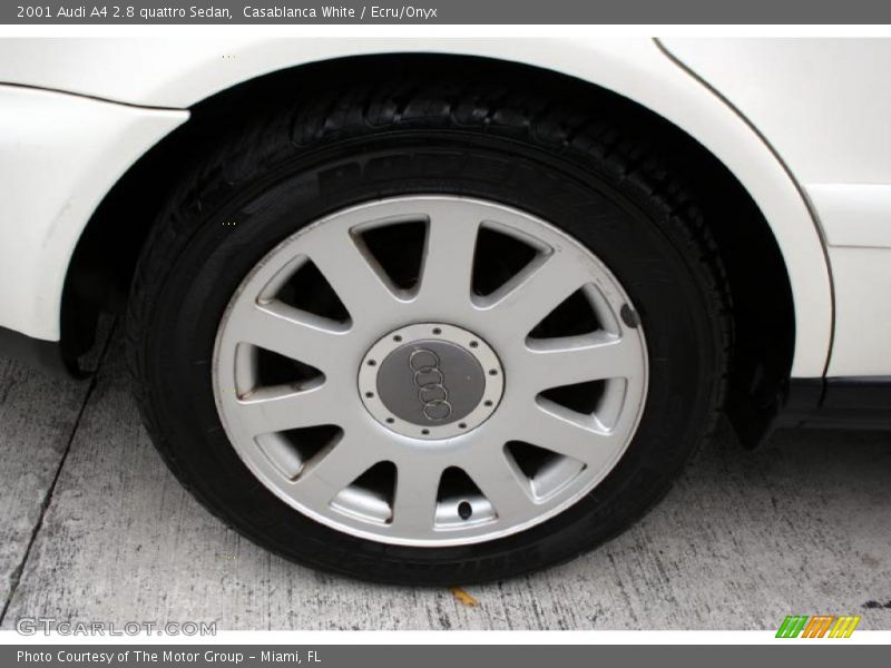 Casablanca White / Ecru/Onyx 2001 Audi A4 2.8 quattro Sedan