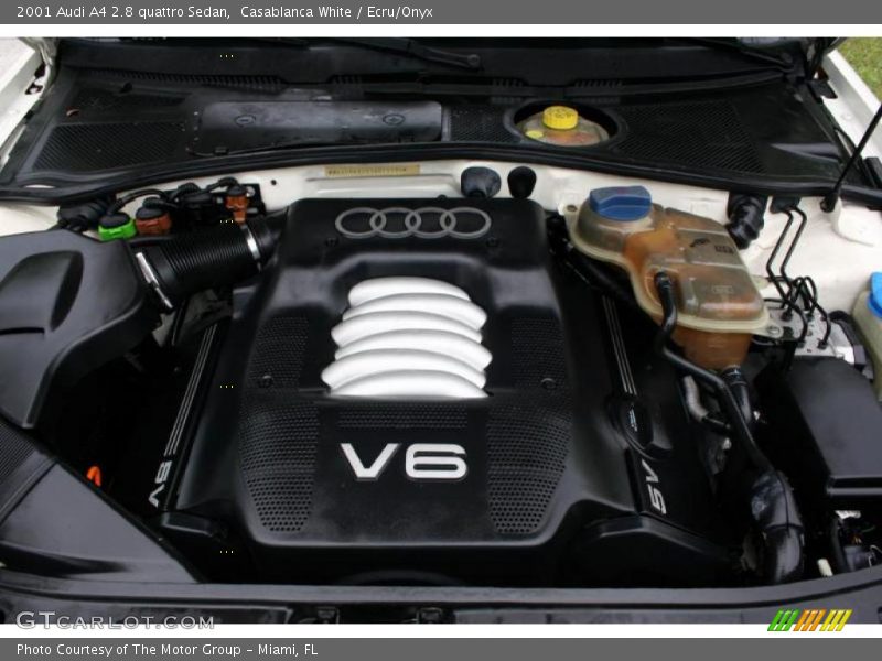 Casablanca White / Ecru/Onyx 2001 Audi A4 2.8 quattro Sedan