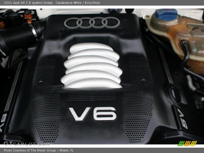 Casablanca White / Ecru/Onyx 2001 Audi A4 2.8 quattro Sedan