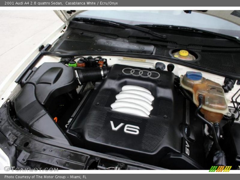 Casablanca White / Ecru/Onyx 2001 Audi A4 2.8 quattro Sedan
