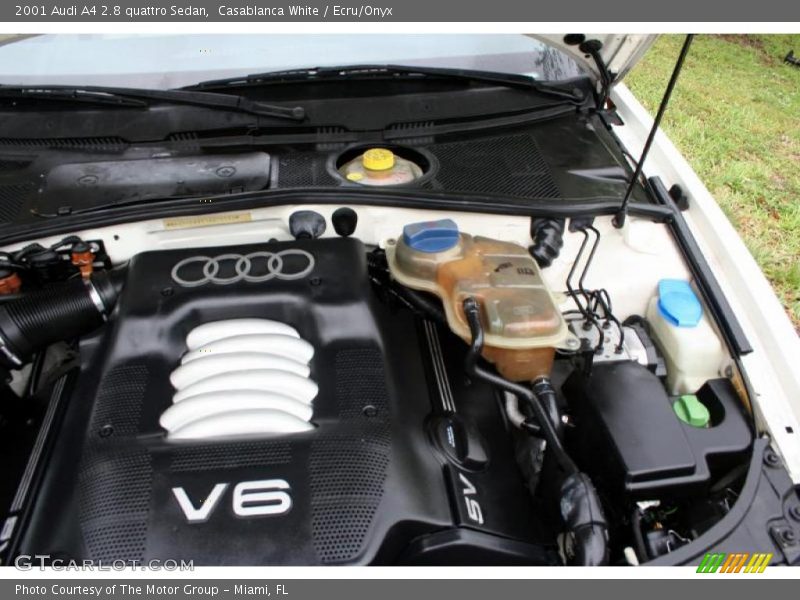 Casablanca White / Ecru/Onyx 2001 Audi A4 2.8 quattro Sedan