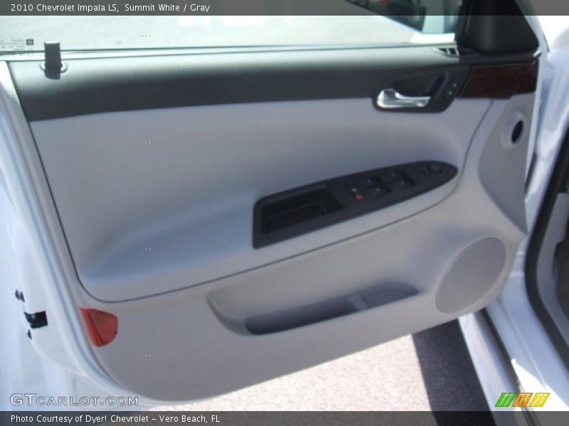 Summit White / Gray 2010 Chevrolet Impala LS