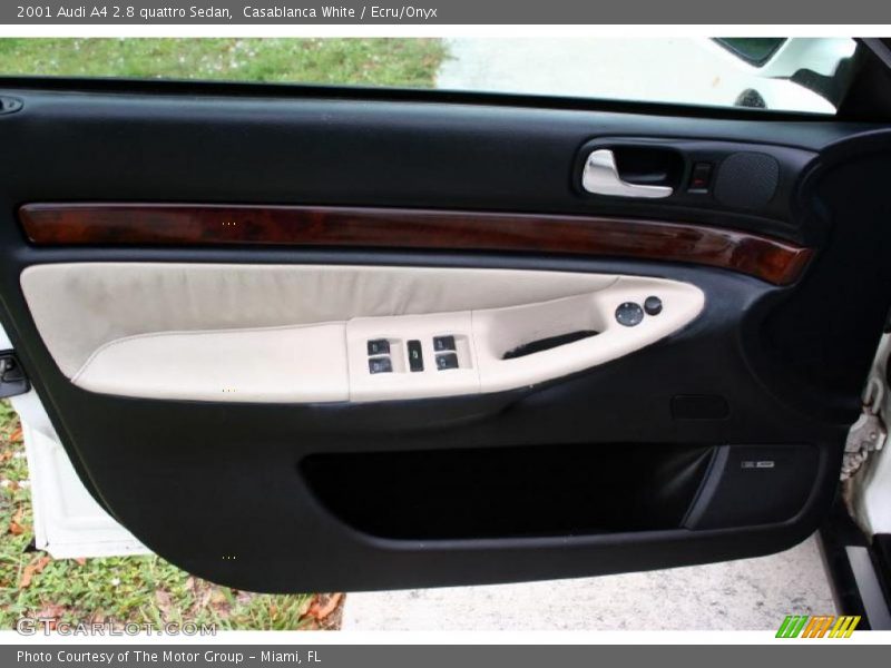 Casablanca White / Ecru/Onyx 2001 Audi A4 2.8 quattro Sedan
