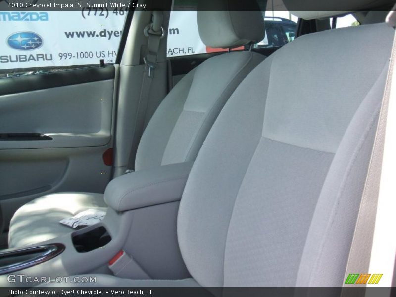 Summit White / Gray 2010 Chevrolet Impala LS