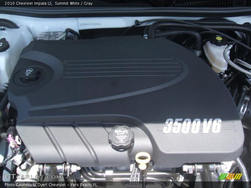 Summit White / Gray 2010 Chevrolet Impala LS