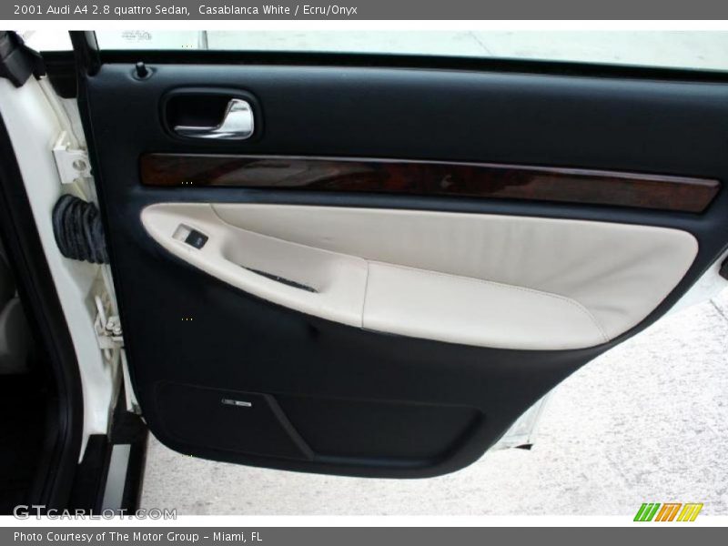 Casablanca White / Ecru/Onyx 2001 Audi A4 2.8 quattro Sedan