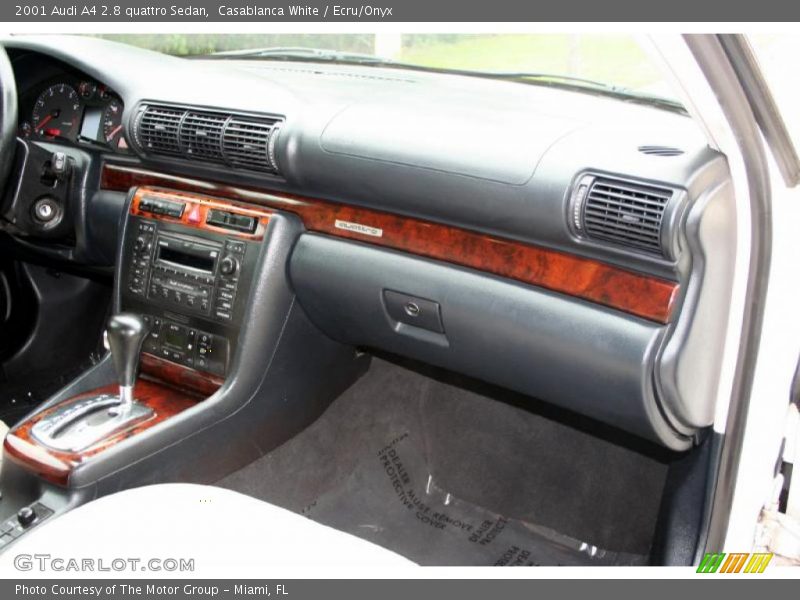 Casablanca White / Ecru/Onyx 2001 Audi A4 2.8 quattro Sedan