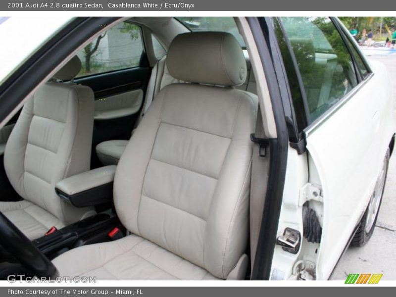 Casablanca White / Ecru/Onyx 2001 Audi A4 2.8 quattro Sedan