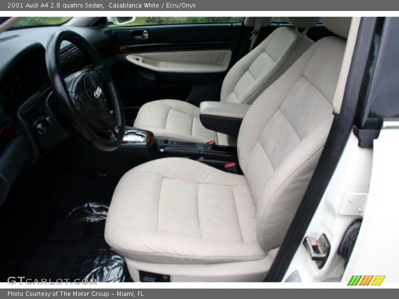 Casablanca White / Ecru/Onyx 2001 Audi A4 2.8 quattro Sedan