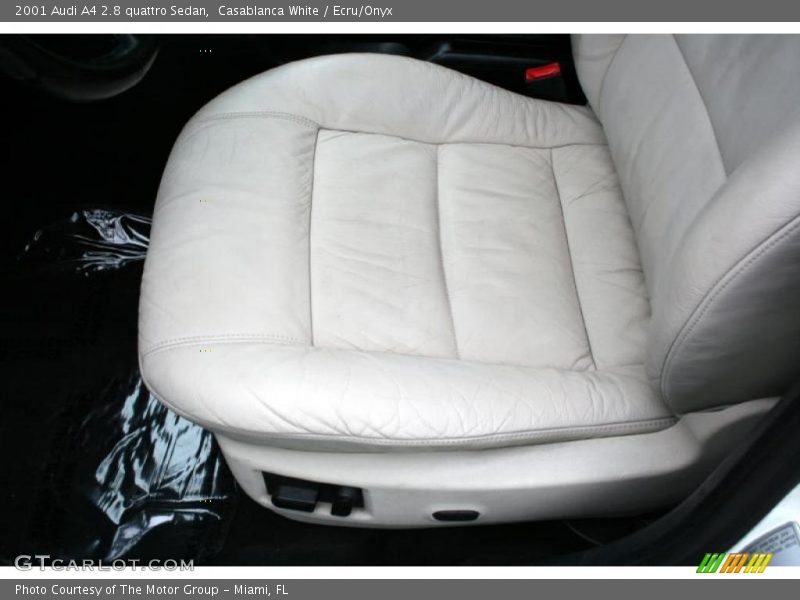 Casablanca White / Ecru/Onyx 2001 Audi A4 2.8 quattro Sedan