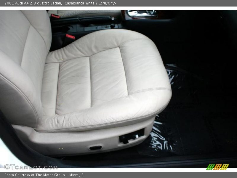 Casablanca White / Ecru/Onyx 2001 Audi A4 2.8 quattro Sedan